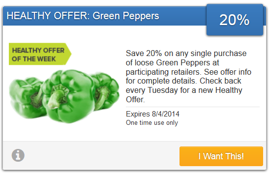 green peppers savings star