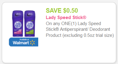 lady speed stick coupon
