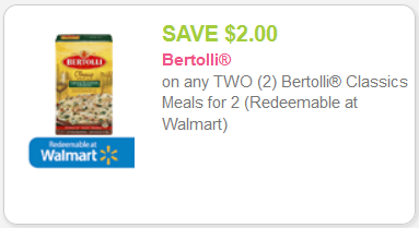 Bertolli coupon