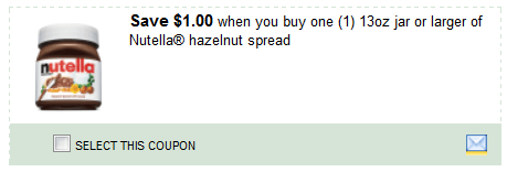Nutella Coupon