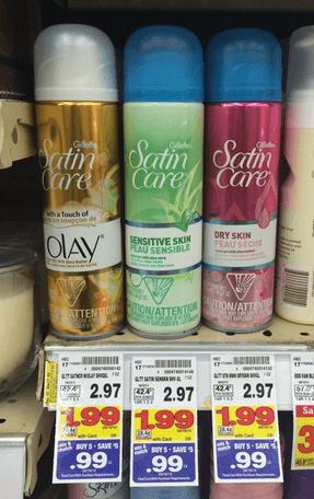 Gillette Satin Care Shave Gel Kroger