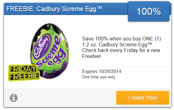free cadbury egg