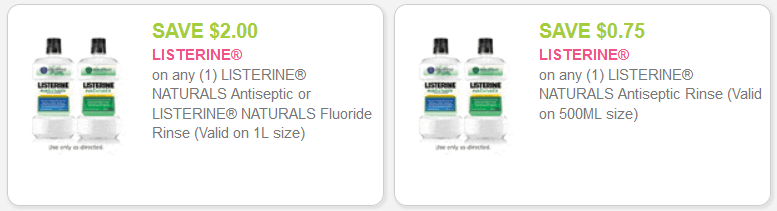 listerine coupons