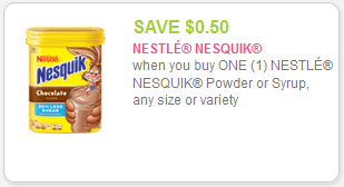 Nestle Nesquik coupon