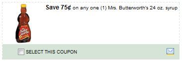 Mrs. Butterworth's coupon