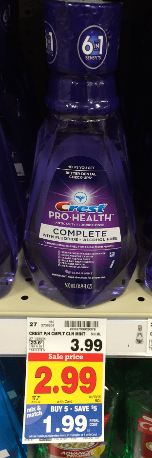 crest pro health mouthwash