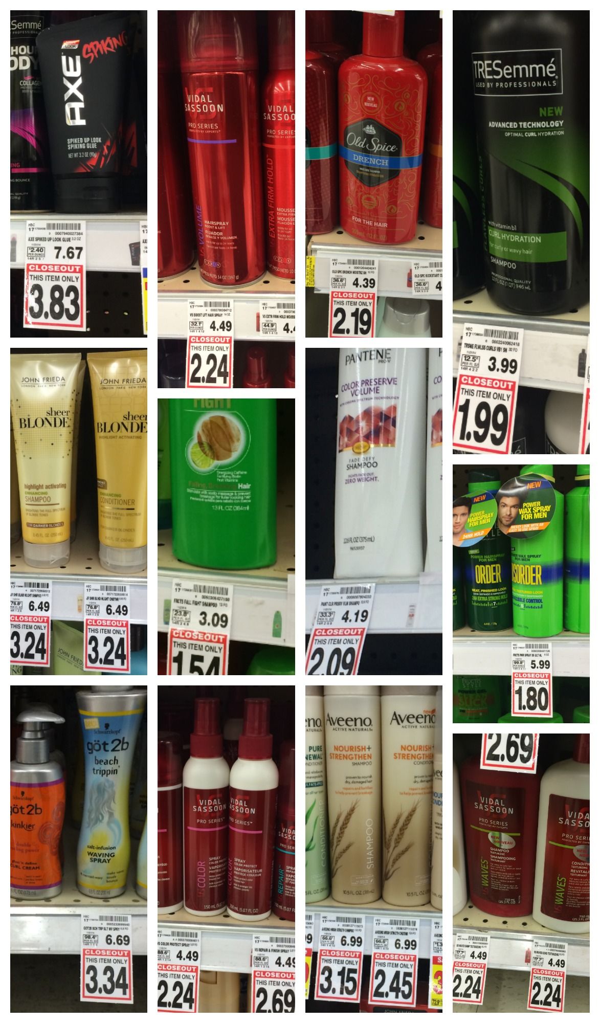 haircare closeouts