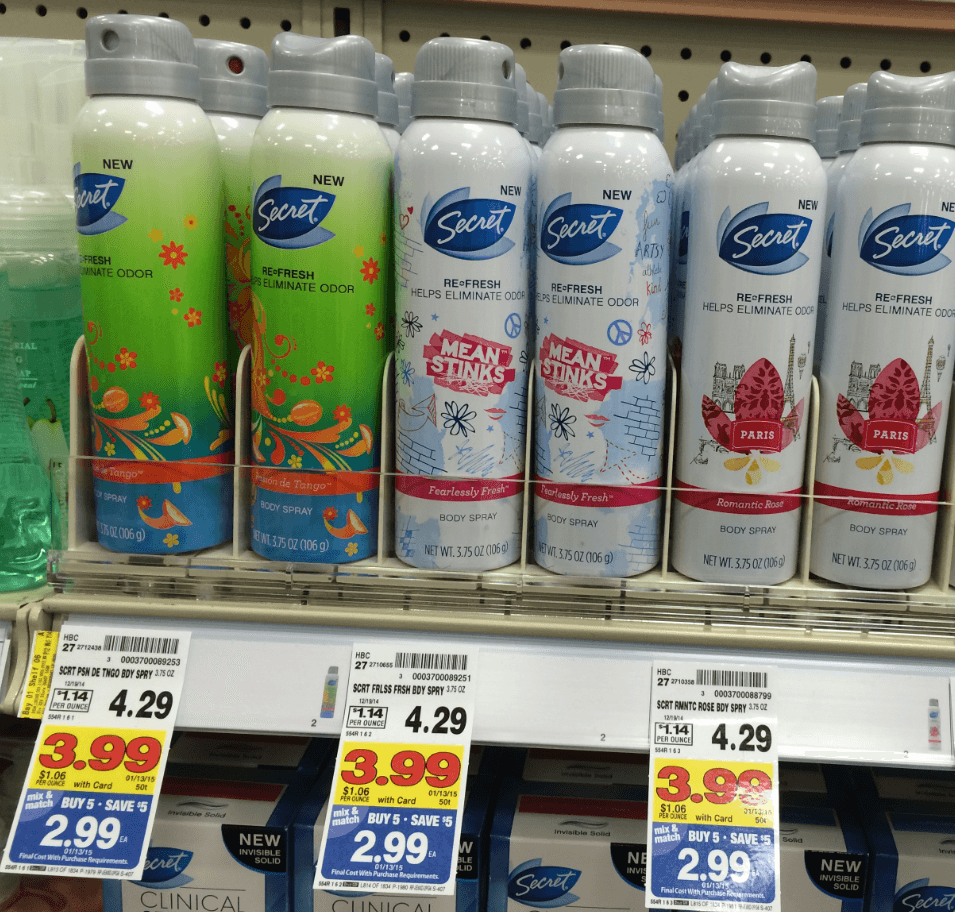 Secret Body Spray