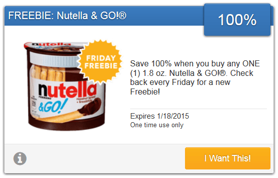 nutella savingstar