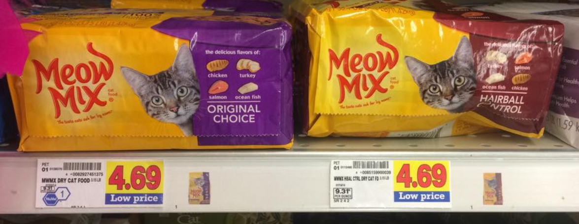 NEW Meow Mix Coupons = 3.69 Cat Food at Kroger! Kroger Krazy