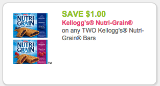 Kellogg's Bars coupons