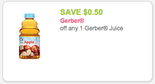 Gerber Juice Coupon