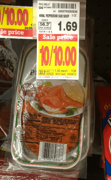 Hormel Pepperoni kroger