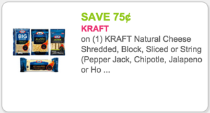 Kraft cheese coupon