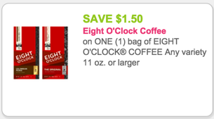 Eight O'Clock Coffee Coupon