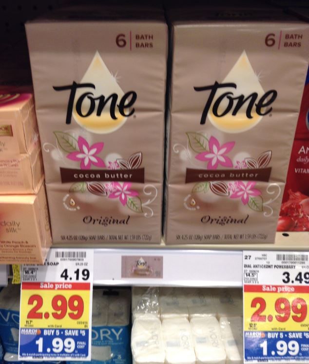 Tone Bar Soap = 0.99 with Kroger Mega Sale! Kroger Krazy