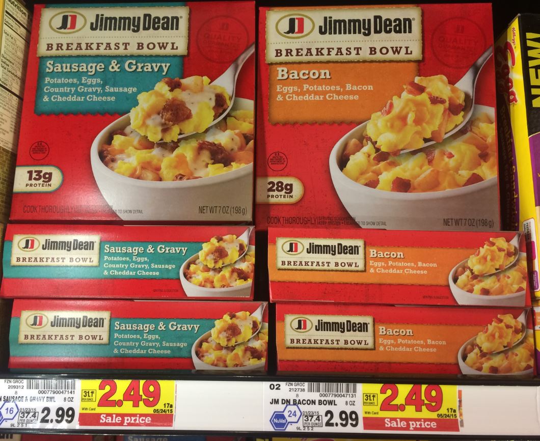 NEW Jimmy Dean Breakfast Bowls Coupon = $1.74 at Kroger! | Kroger Krazy
