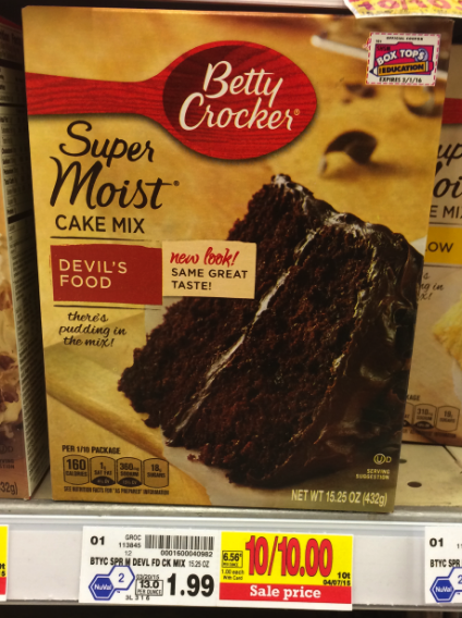 Betty Crocker Cake Mixes Kroger