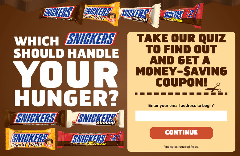 snickers coupon
