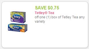 Tetley tea coupon