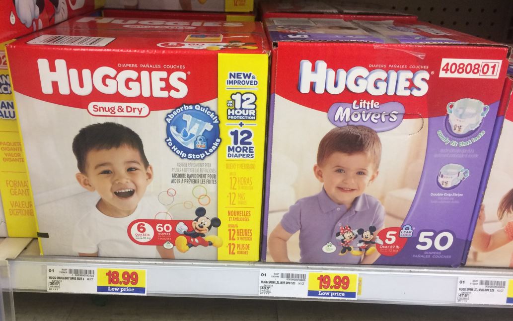 huggies boxes