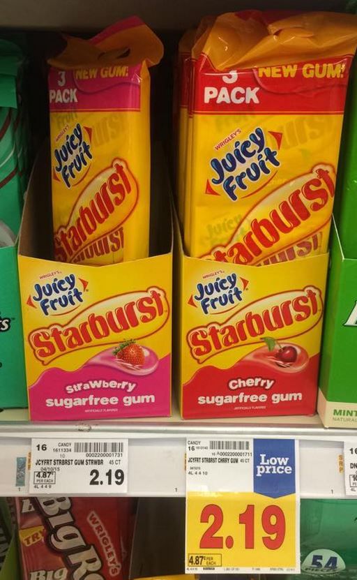 juicy fruit starburst