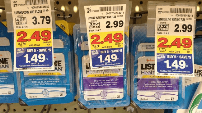 listerine floss