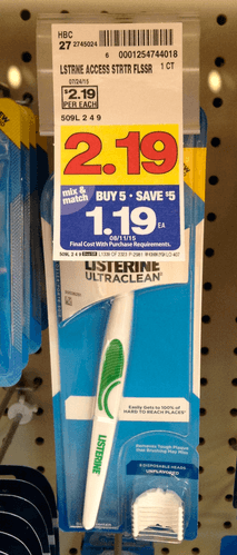 listerine floss