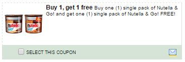 nutella coupon