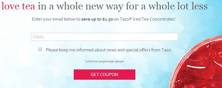 tazo coupon