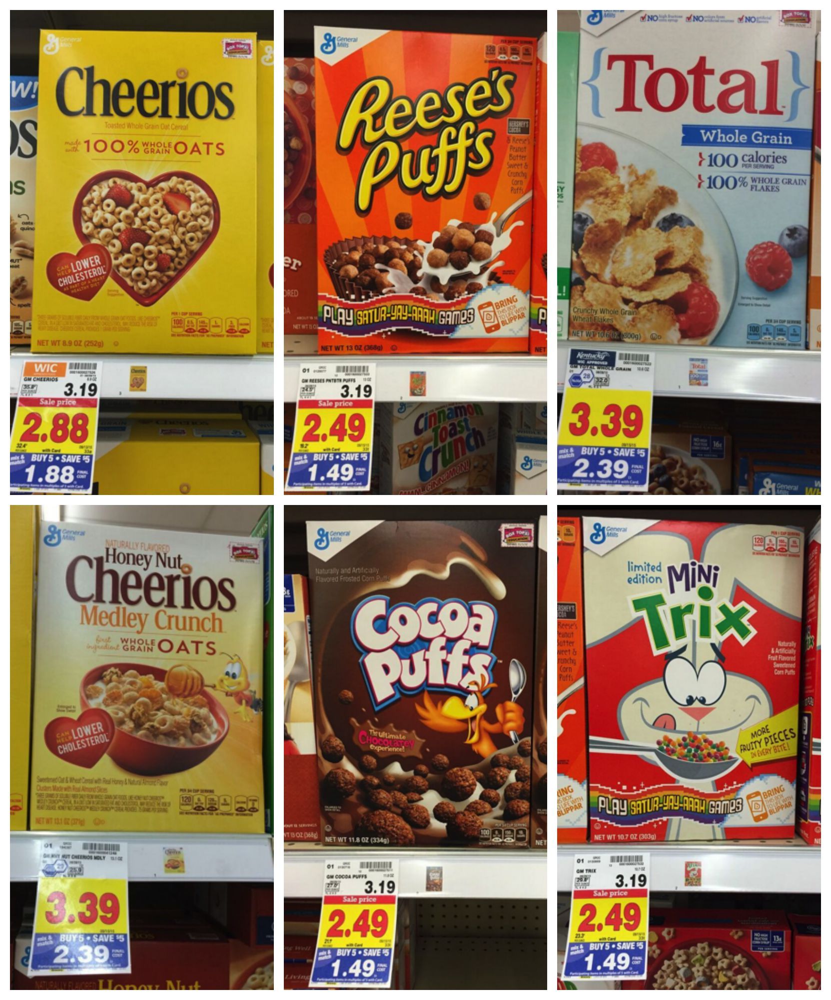 cereal collage