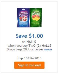 halls coupon
