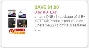 u by kotex coupon