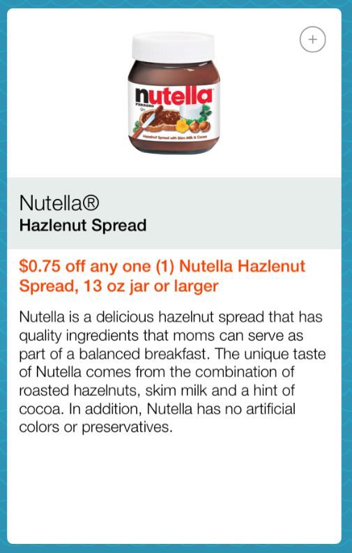 nutella snap