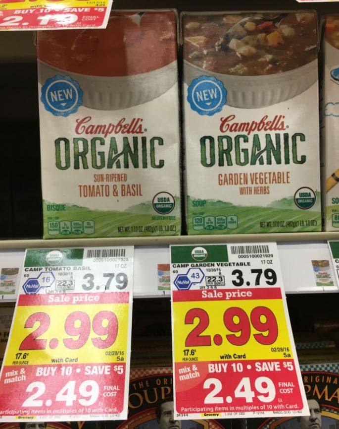 campbells organic mega
