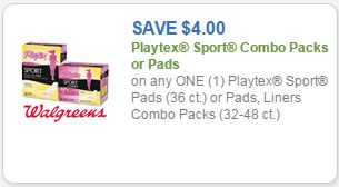 playtex sport packs coupon