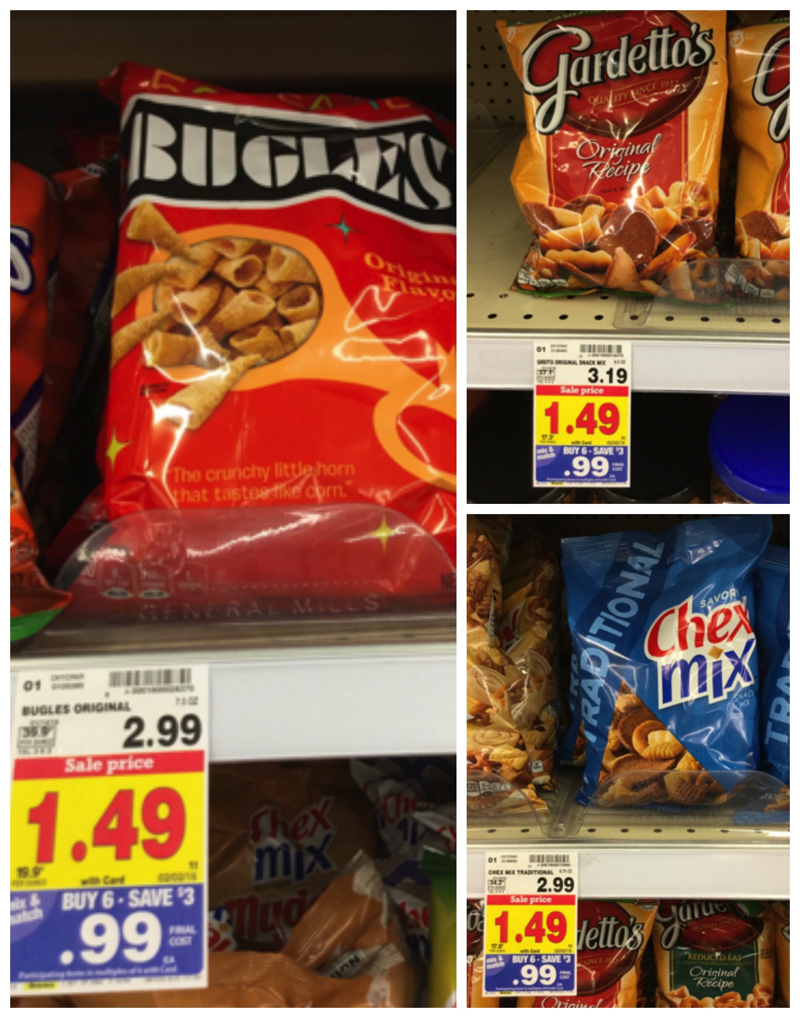 Chex Mix, Bugles or Gardetto's Snacks Only $0.49 at Kroger! - Kroger Krazy