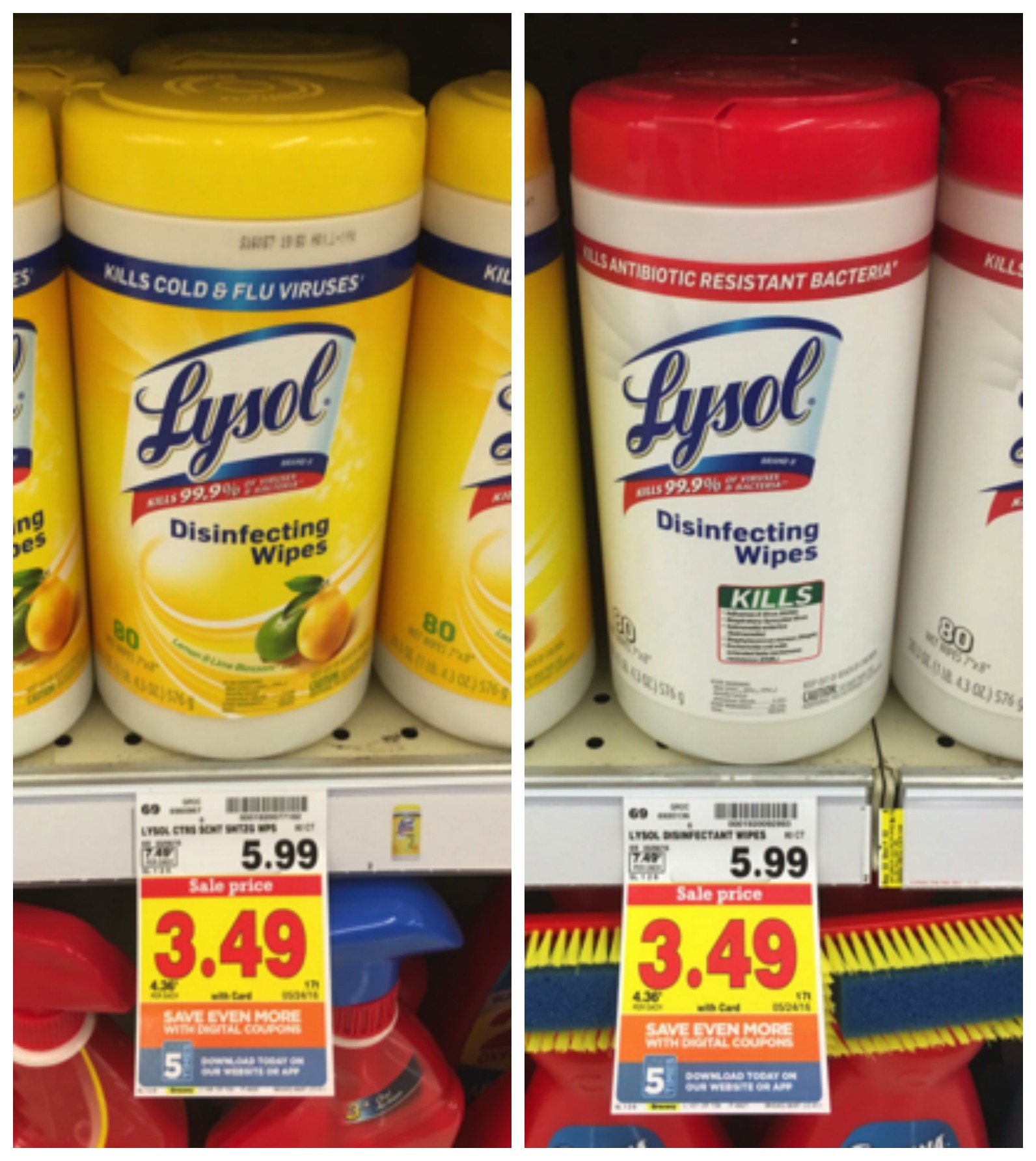 lysol wipes collage