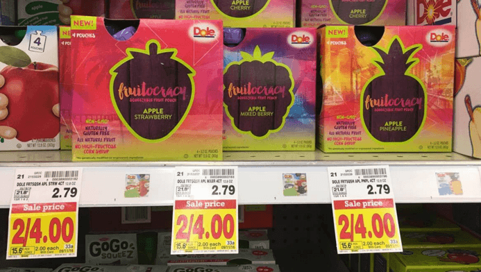 NEW Dole Coupons = Fruitocracy Squeezable Fruit Pouch as low as $1.00 ...