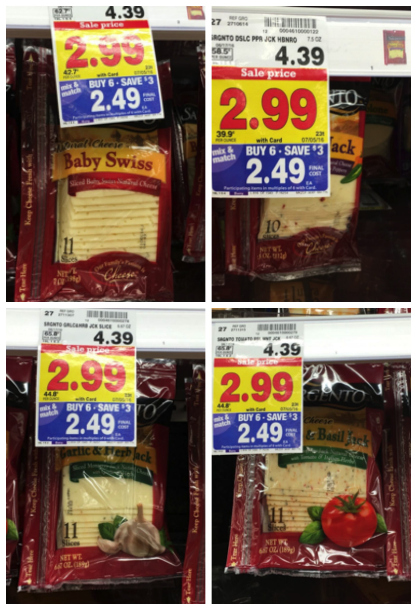 sargento sliced cheese collage