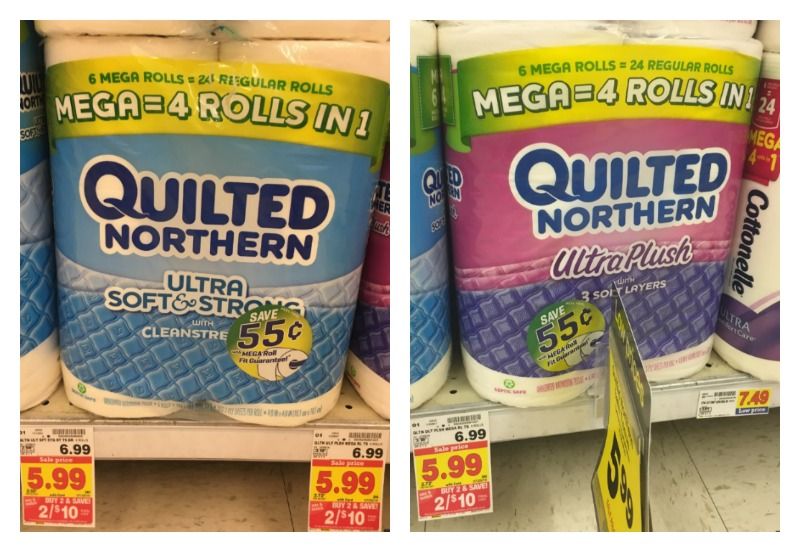 Quilted Northern (6 mega rolls) ONLY 3.50 at Kroger!! Kroger Krazy