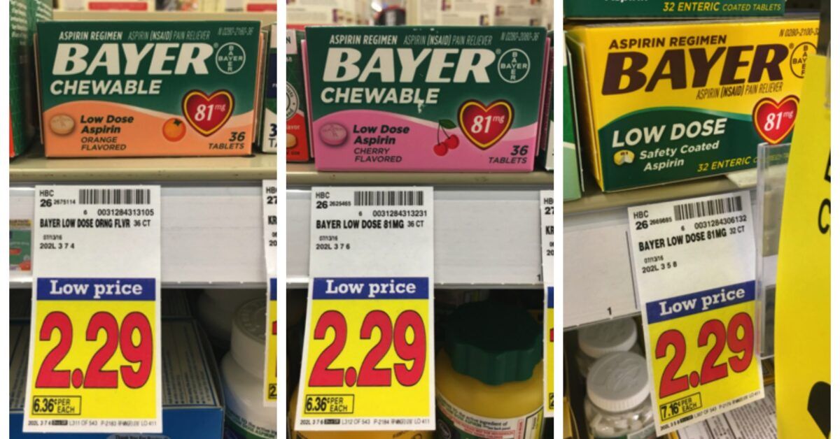 Bayer Aspirin Only $1.29 at Kroger with Great NEW Coupon! - Kroger Krazy