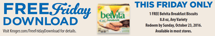 FREE Friday Download | BelVita Breakfast Biscuits - Kroger Krazy