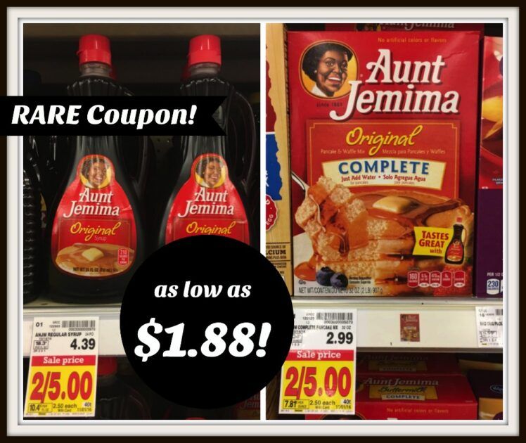 *RARE* Aunt Jemima Coupon + Kroger Sales on Pancake Mix &amp; Syrup ...