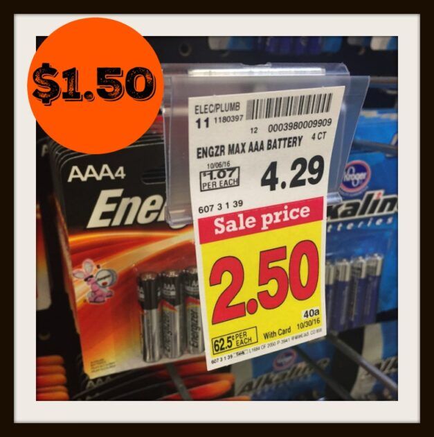 NEW Energizer Coupon = Batteries ONLY $1.50 at Kroger (Reg $4.29 ...