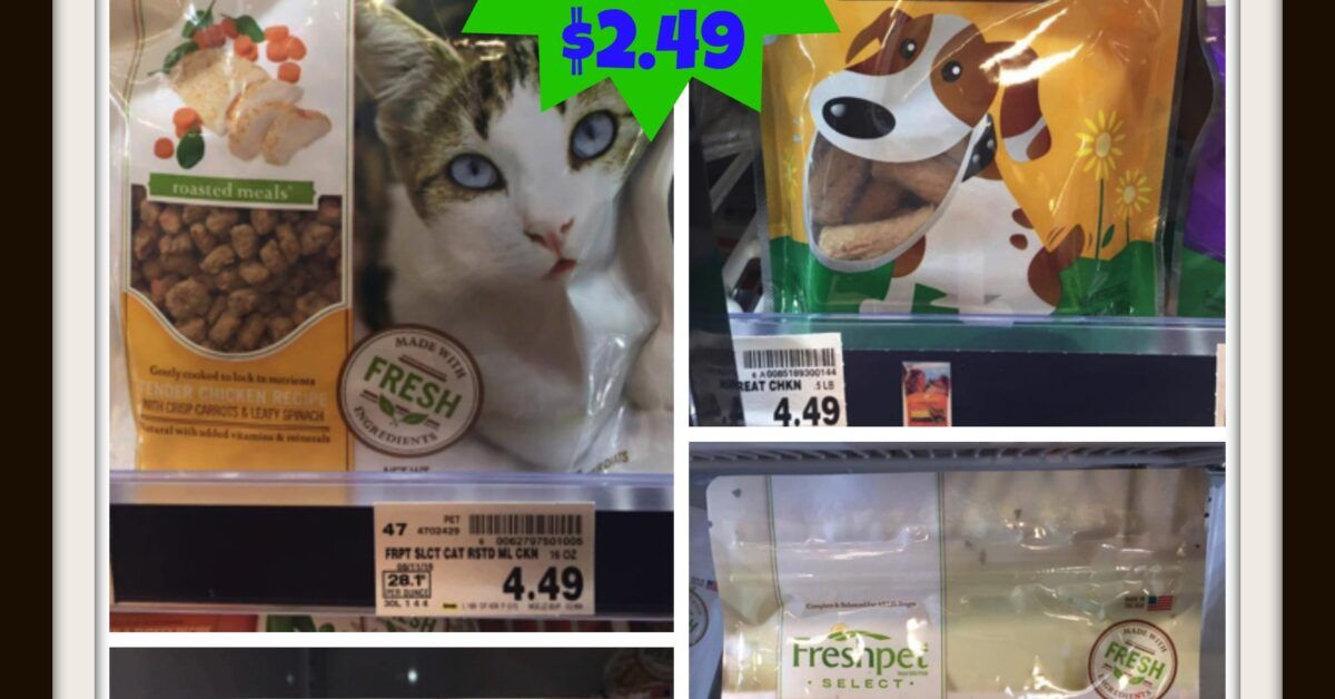 NEW Freshpet Coupon Dog Cat Food Items As Low As 2 49 At Kroger 