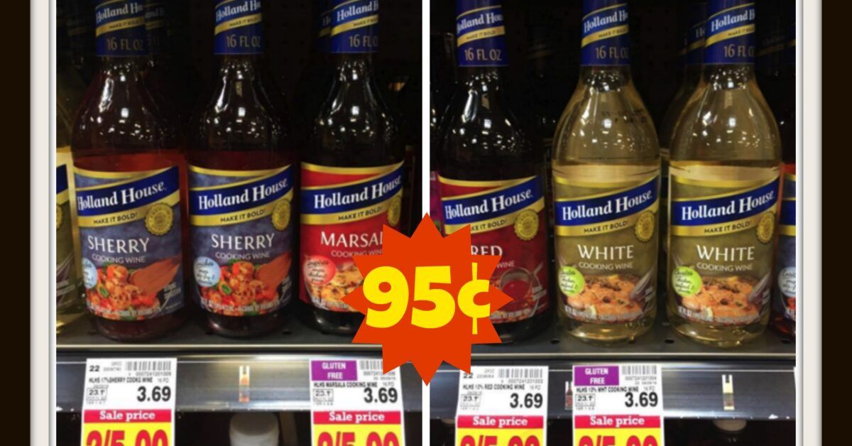 Holland House Cooking Wine as low as 95¢ at Kroger!! - Kroger Krazy