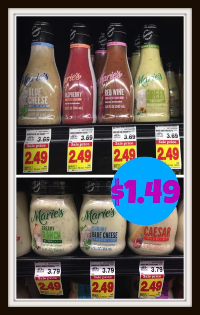 Get Marie's Salad Dressing for ONLY $1.49 at Kroger (Reg Price $3.69 ...