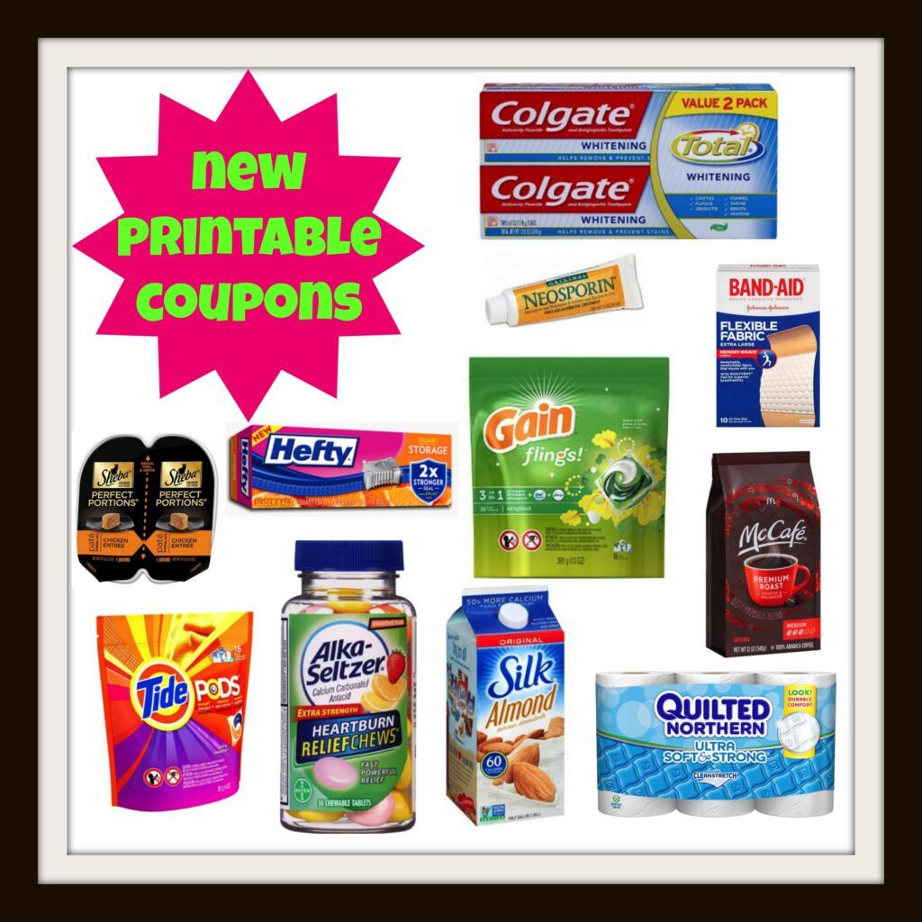 New Printable Coupons! Tide, Gain, Alka-Seltzer, Colgate, Hefty Slider ...