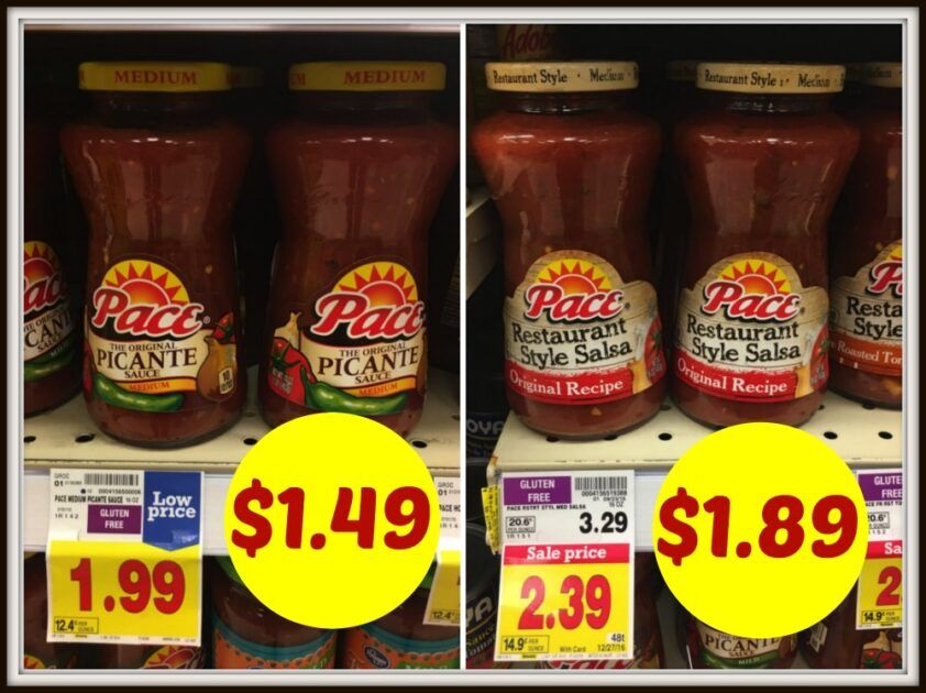 Pace Salsa or Picante Sauce Coupon = as low as $1.49 at Kroger ...